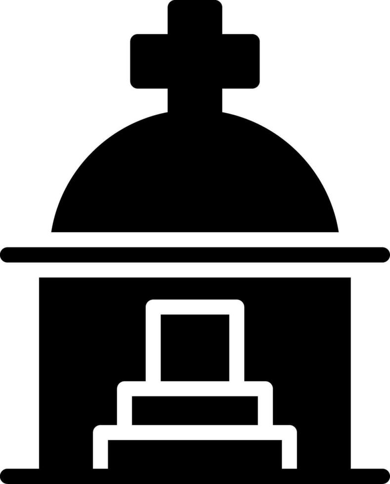 Mausoleum Creative Icon Design vector