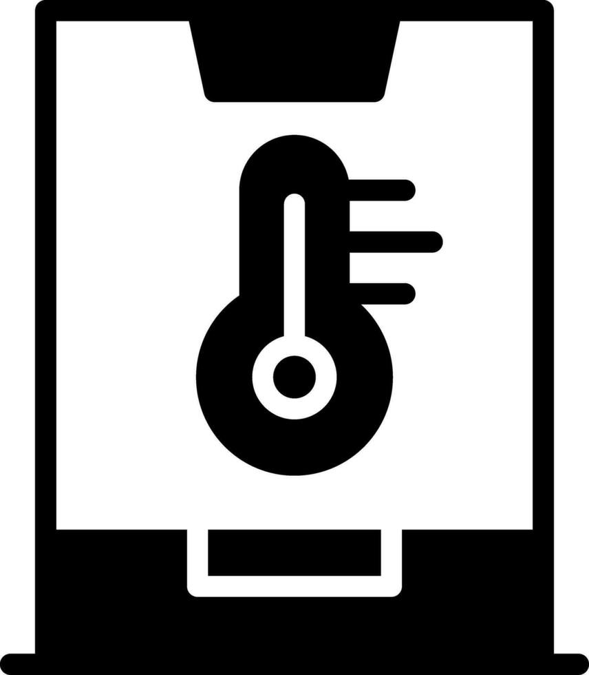 Smart Temperature Creative Icon Design vector