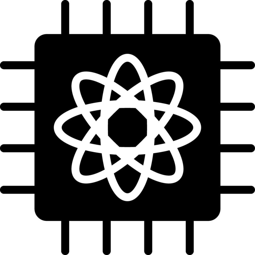 Quantum Computer Creative Icon Design vector