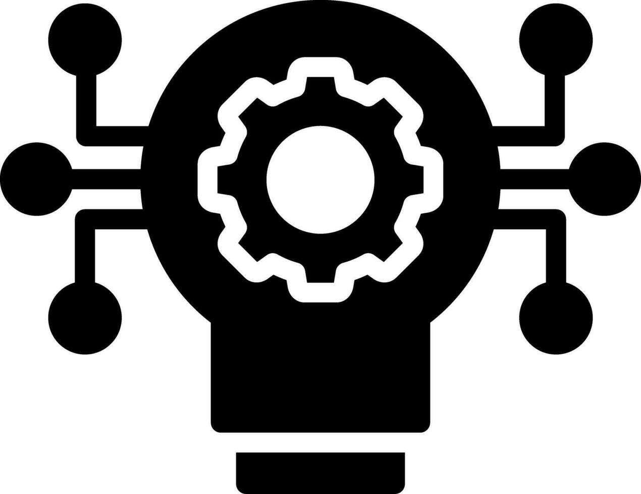 Technology Disruption Creative Icon Design vector