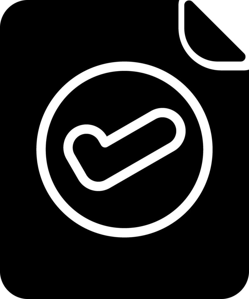 Valid Document Creative Icon Design vector