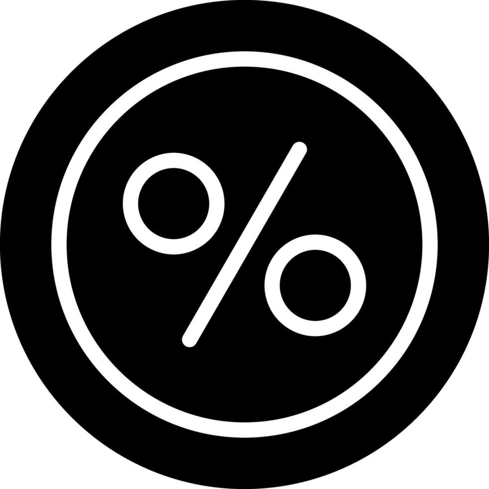 Percentage Creative Icon Design vector