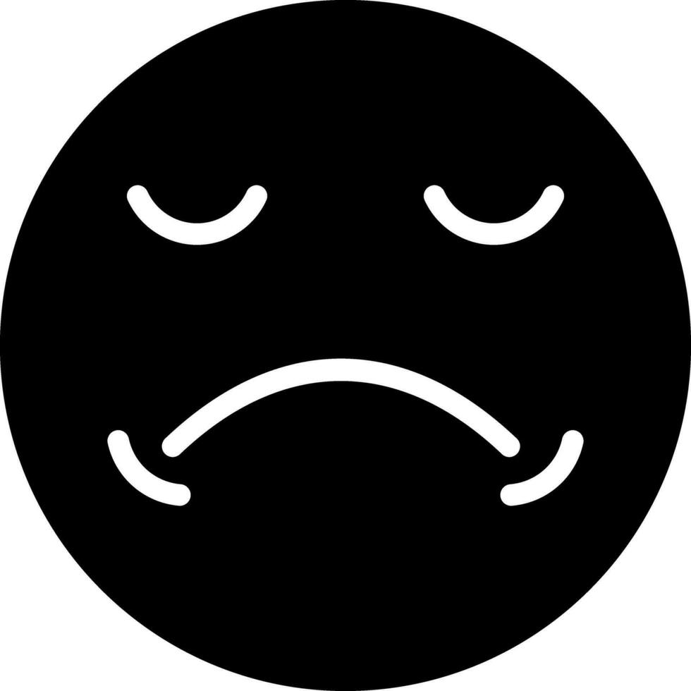 Sad Creative Icon Design vector