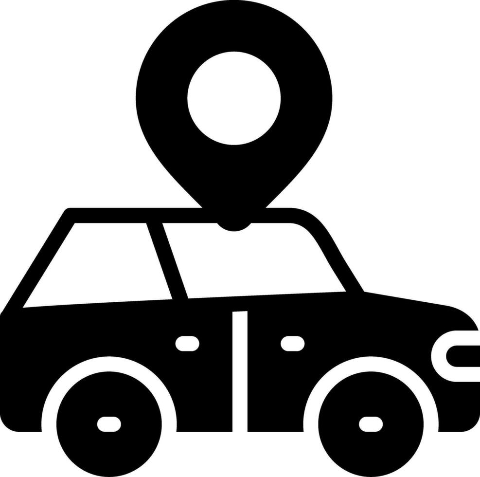Car Location Creative Icon Design vector