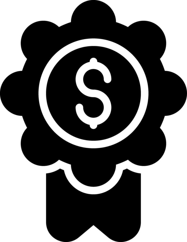 dólar insignia creativo icono diseño vector