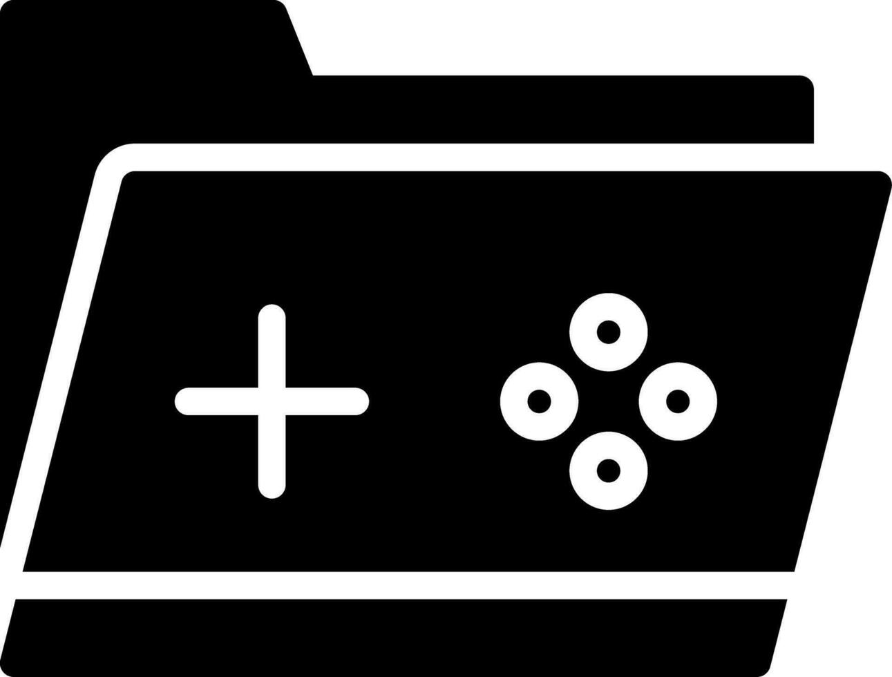 Game Folder Creative Icon Design vector