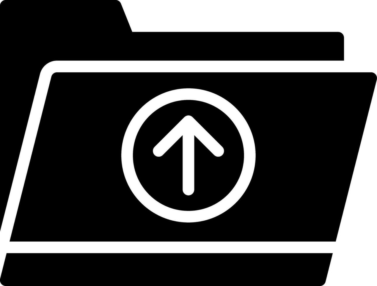 Upload Folder Creative Icon Design vector