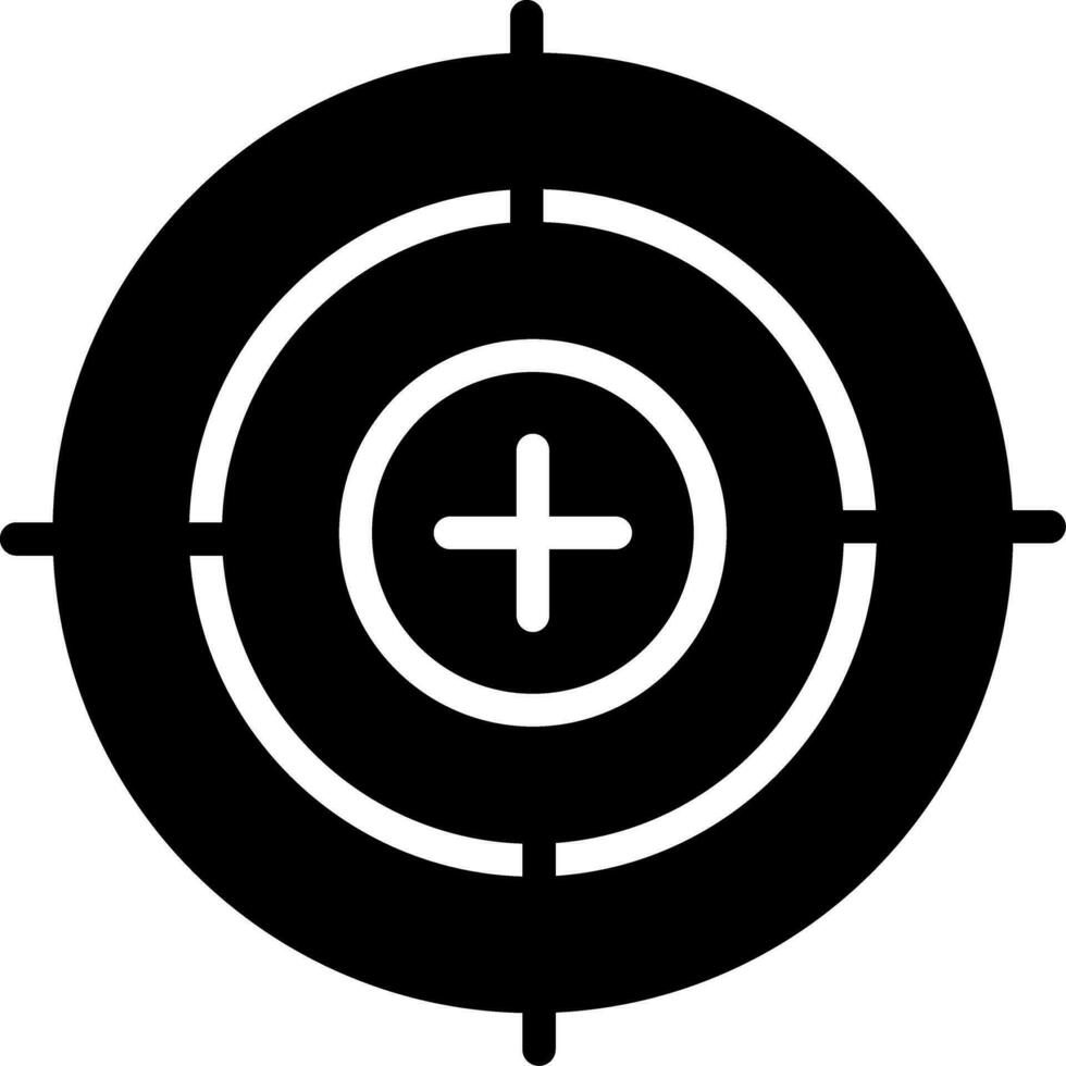 Crosshair Creative Icon Design vector