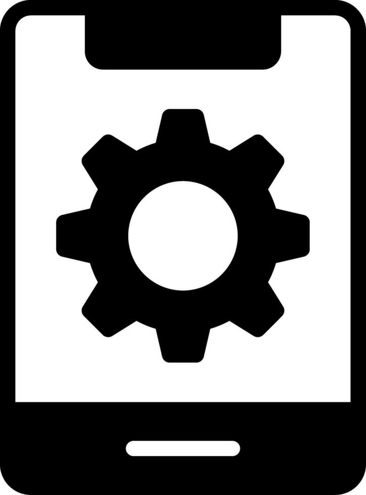 Mobile Setting Creative Icon Design vector