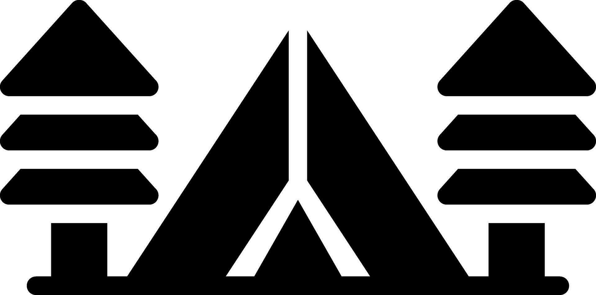 Tent Creative Icon Design vector