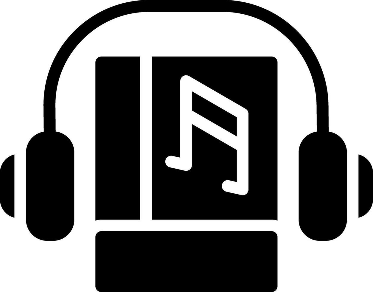 Audio Book Creative Icon Design vector
