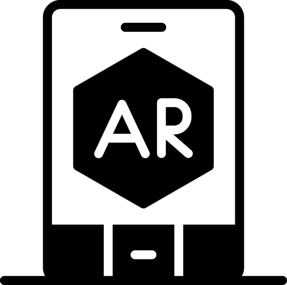 Ar App Creative Icon Design vector