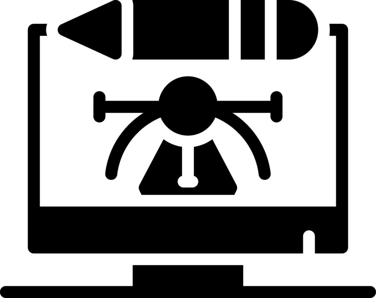 Digital Art Creative Icon Design vector