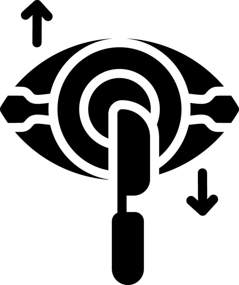 Eye Surgery Creative Icon Design vector