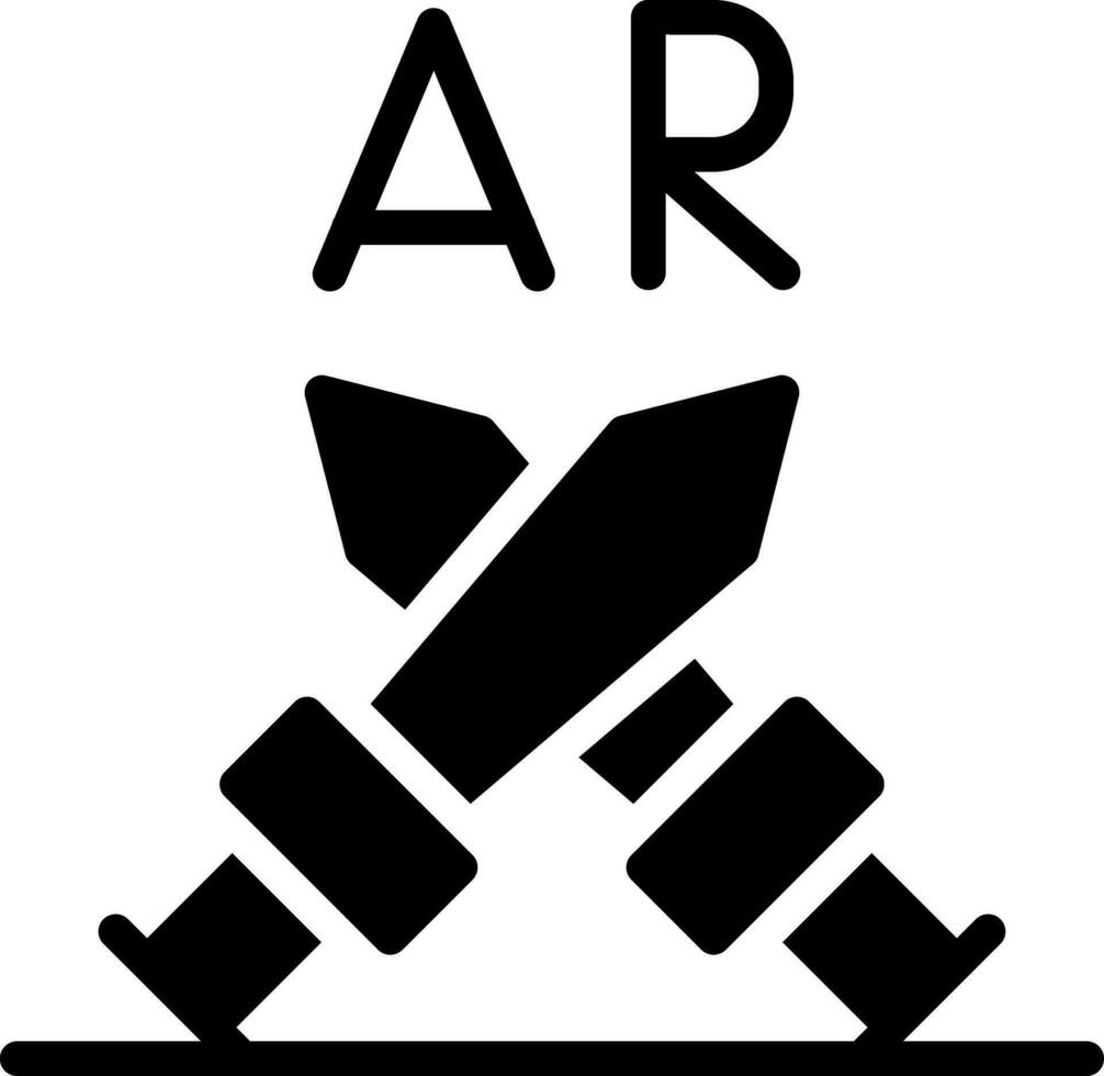 Ar Fighting Creative Icon Design vector