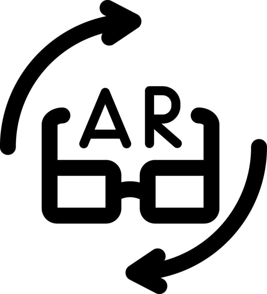 Ar Glasses Creative Icon Design vector