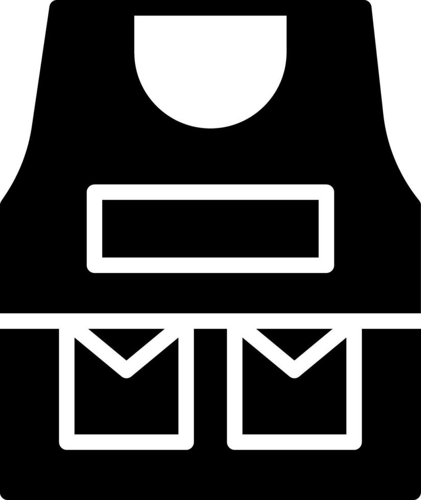 Bulletproof Vest Creative Icon Design vector