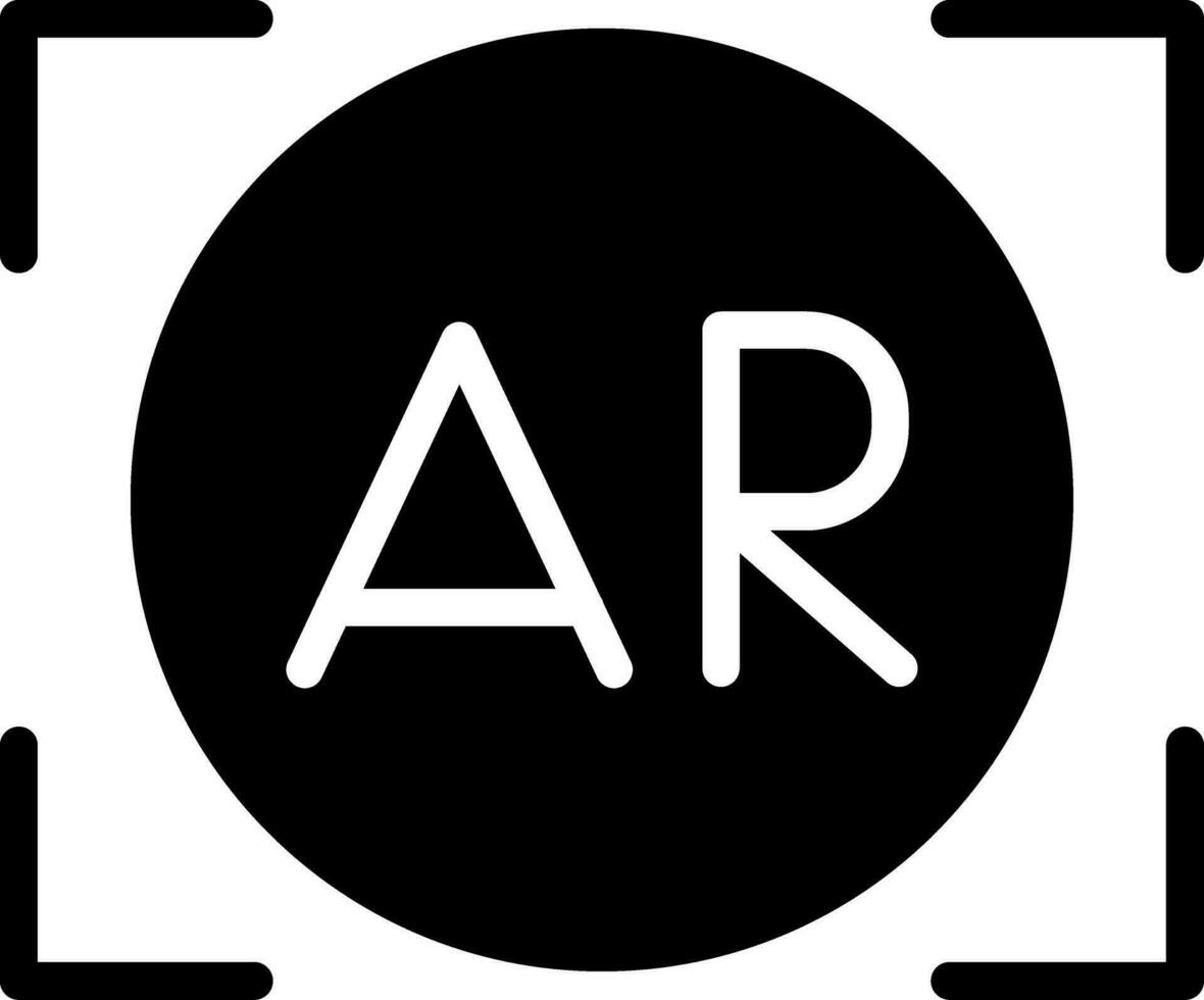 Ar Shooting Creative Icon Design vector