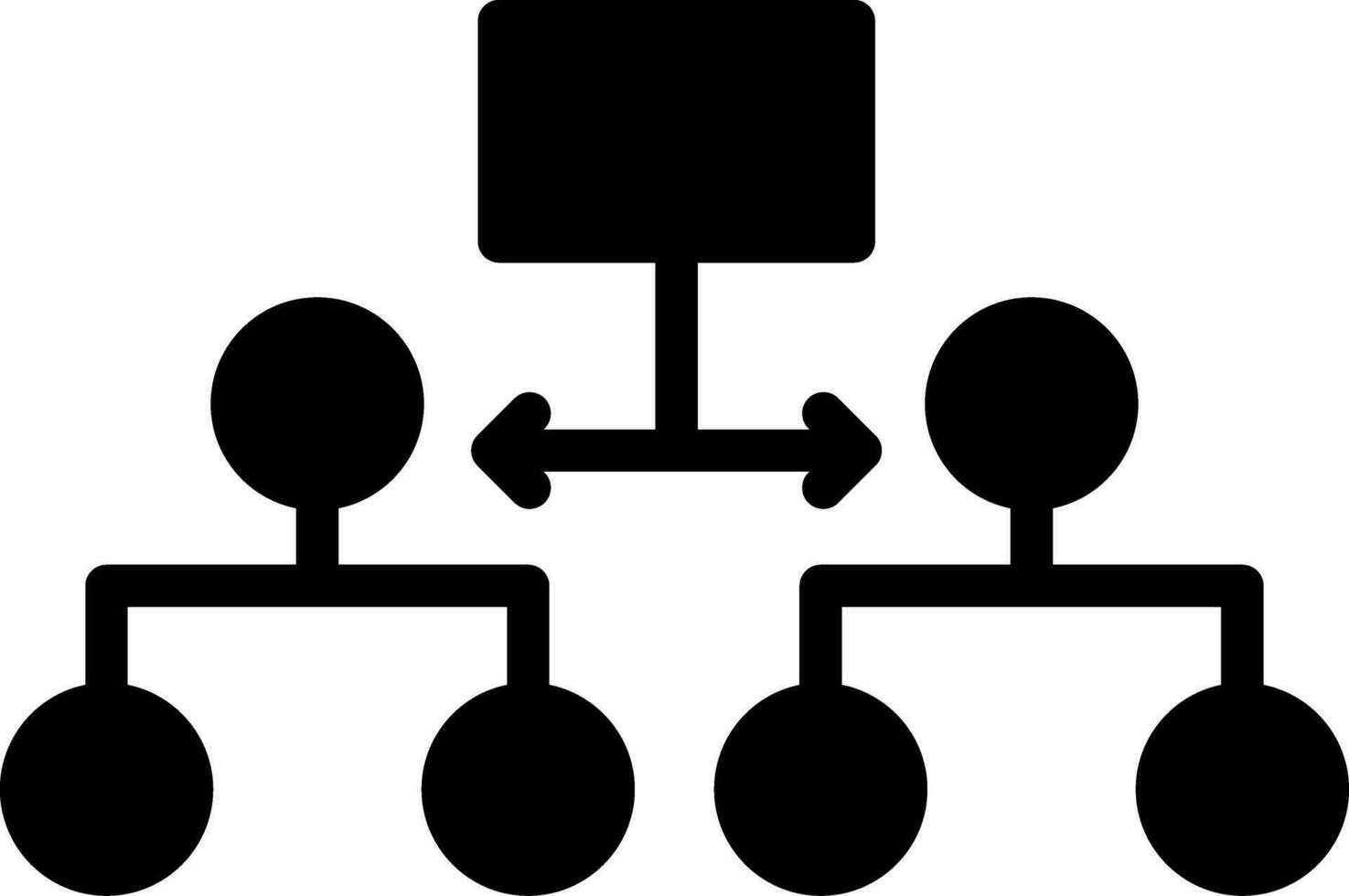 Labeled Hierarchy Creative Icon Design vector