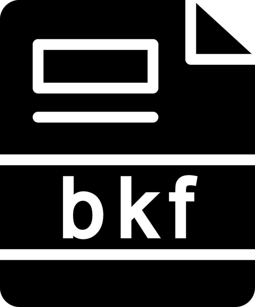 bkf creativo icono diseño vector