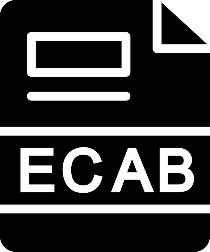 ecab creativo icono diseño vector