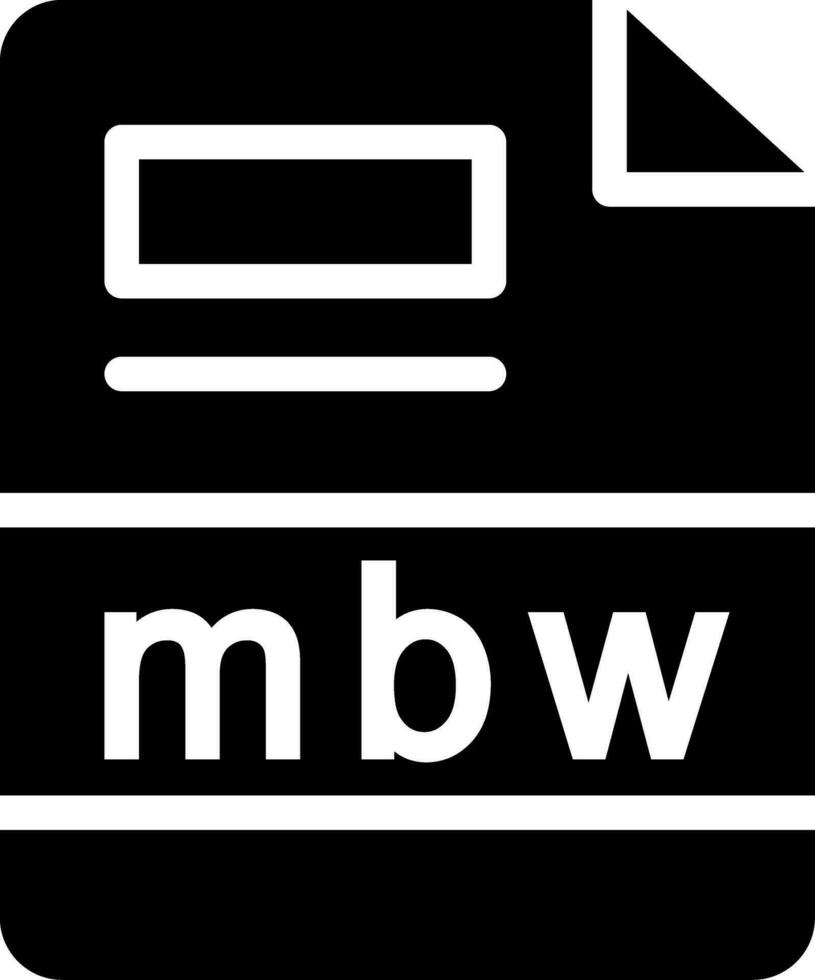 mbw creativo icono diseño vector