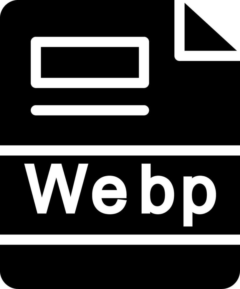 Webp Creative Icon Design vector