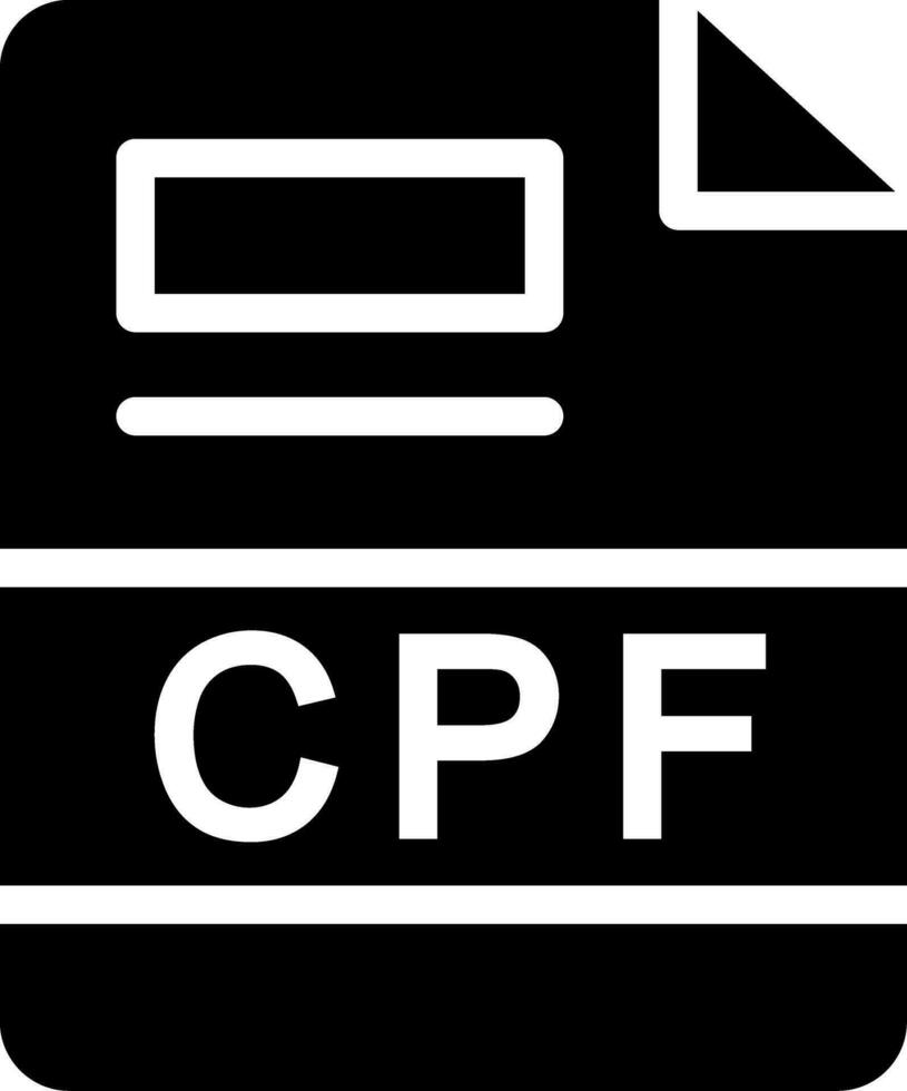 CPF Creative Icon Design vector