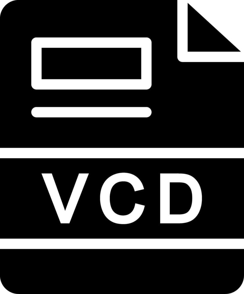 VCD Creative Icon Design vector