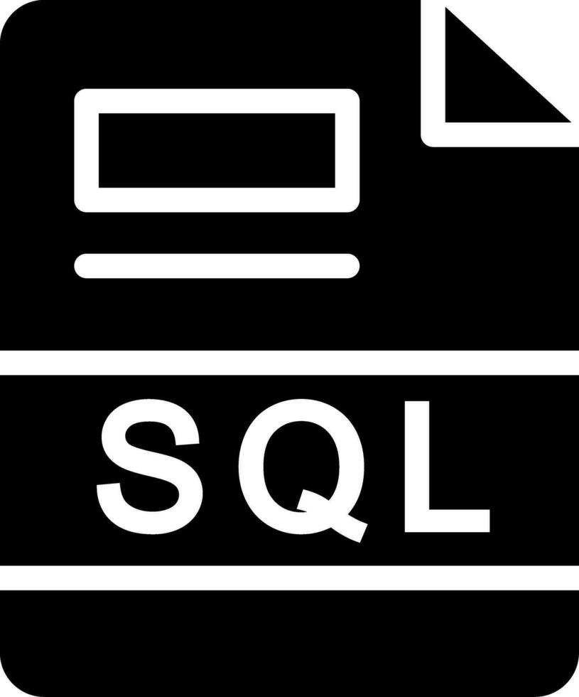 SQL Creative Icon Design vector