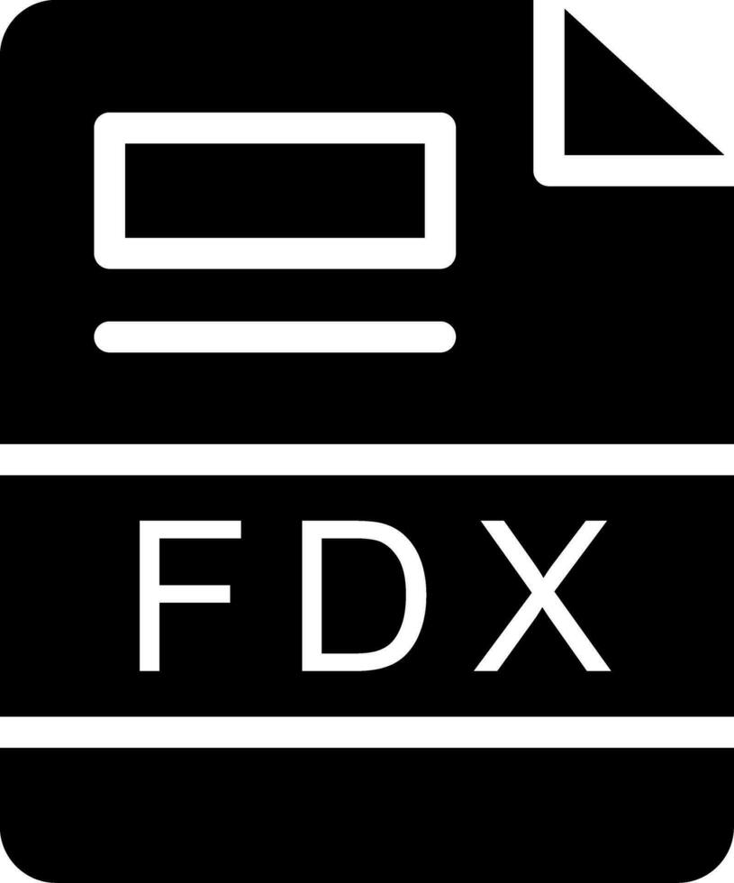 fdx creativo icono diseño vector