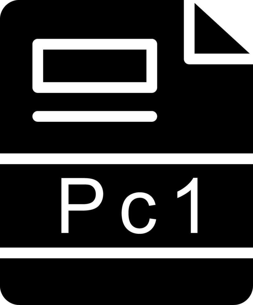 pc1 creativo icono diseño vector
