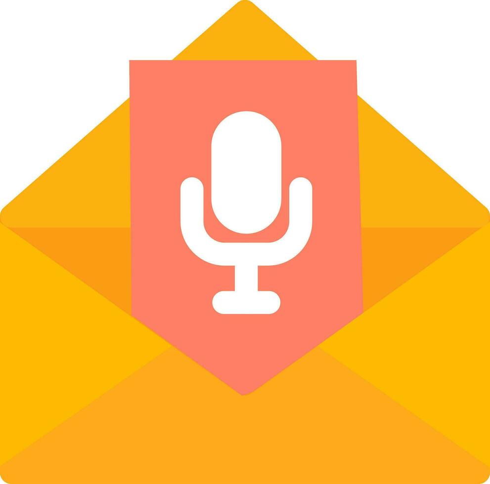 Voice Email Creative Icon Design vector