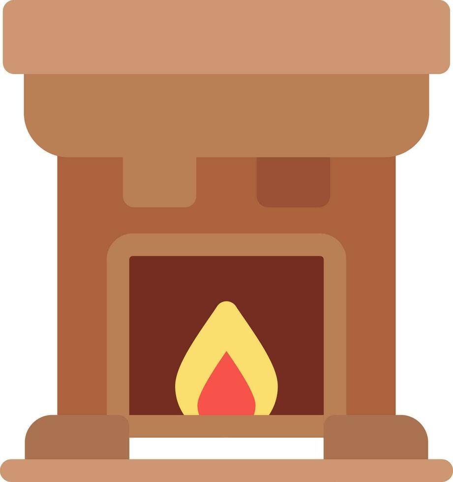 Fireplace Creative Icon Design vector