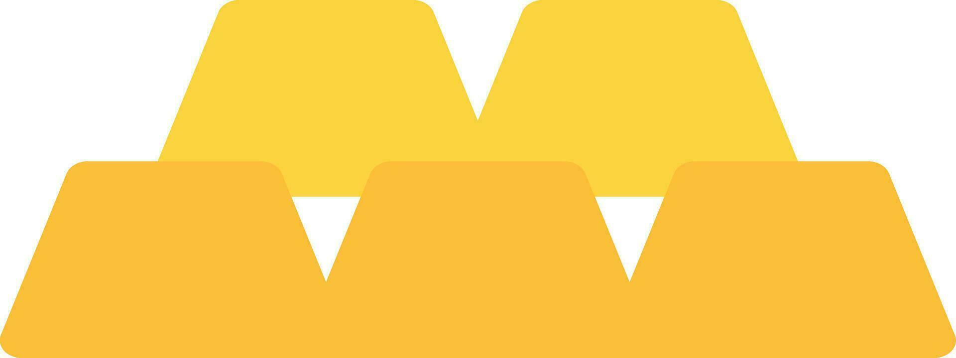 Gold Stack Creative Icon Design vector