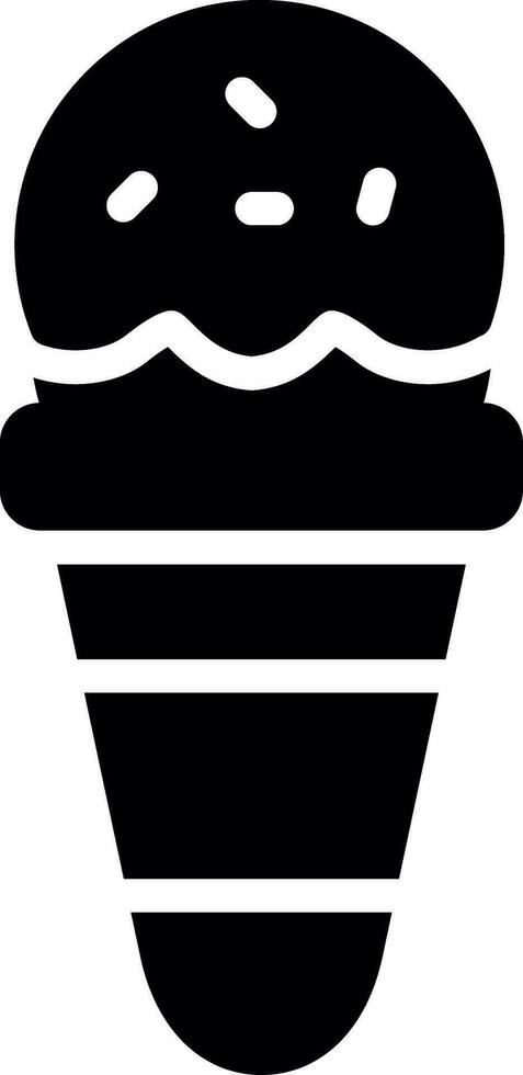 Ice Cream Cone Creative Icon Design vector