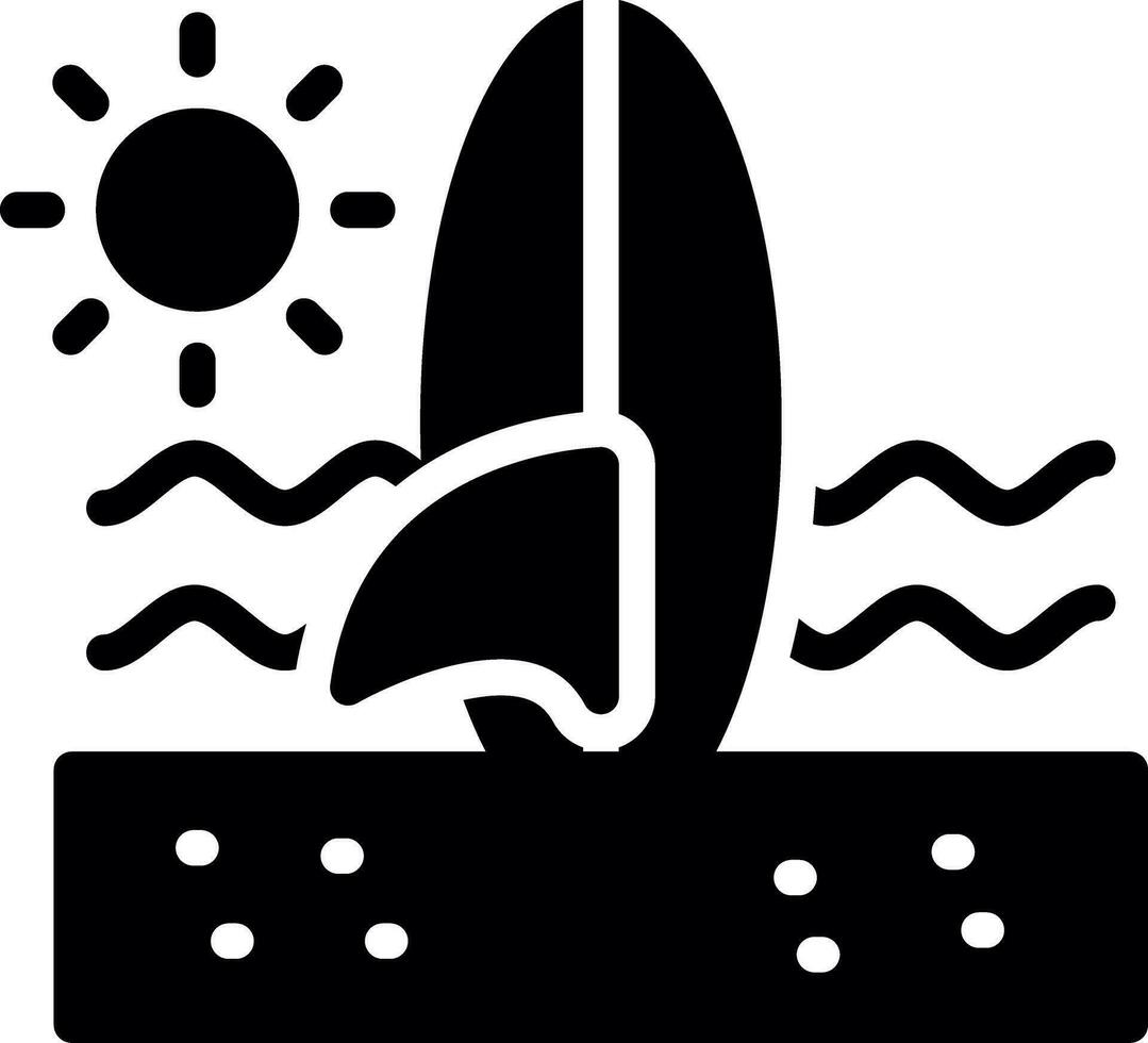 Surfboard Creative Icon Design vector