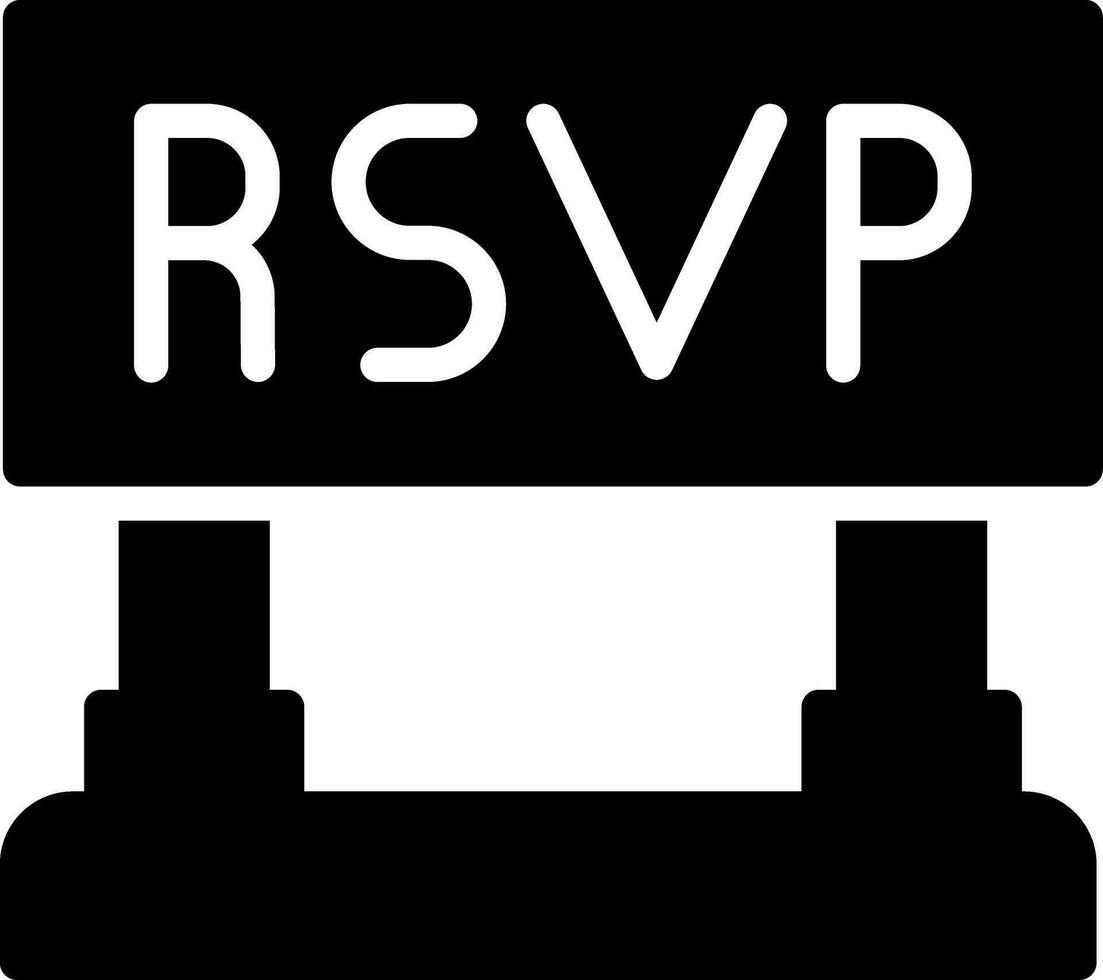 Rsvp Creative Icon Design vector