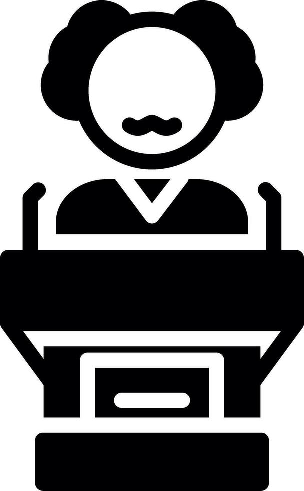 Politician Creative Icon Design vector