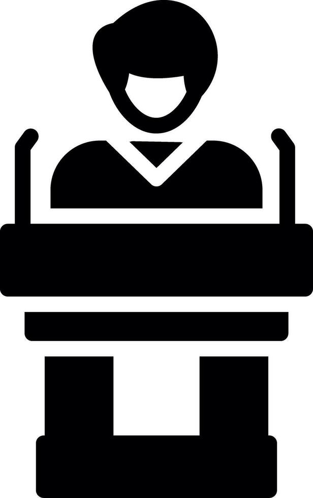 Politician Creative Icon Design vector