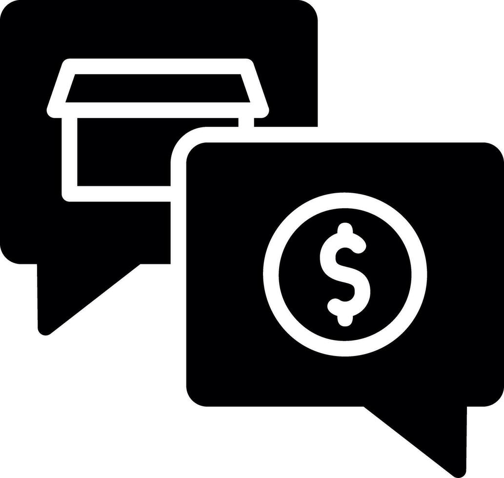 Money Talk Creative Icon Design vector