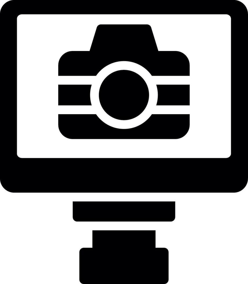 Lcd Camera Creative Icon Design vector