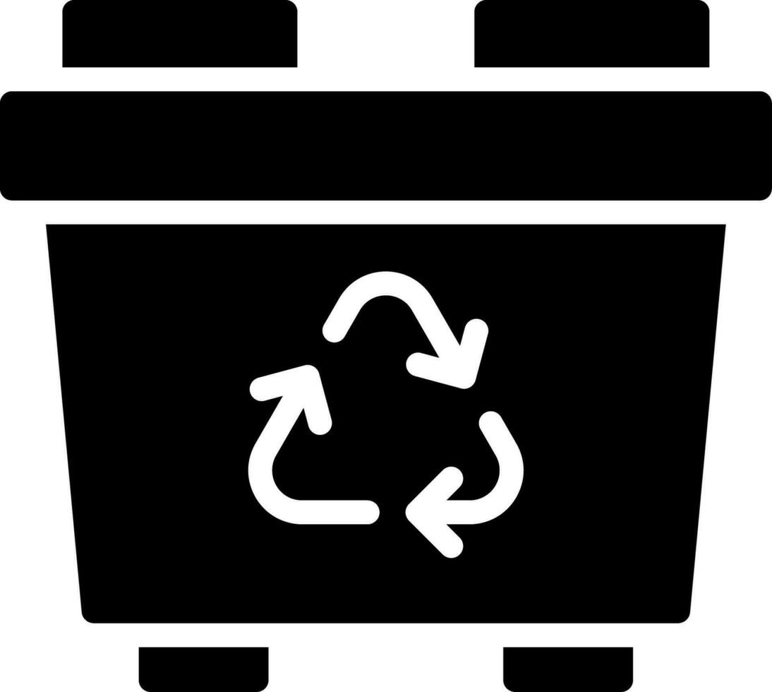 Recycling Bin Creative Icon Design vector