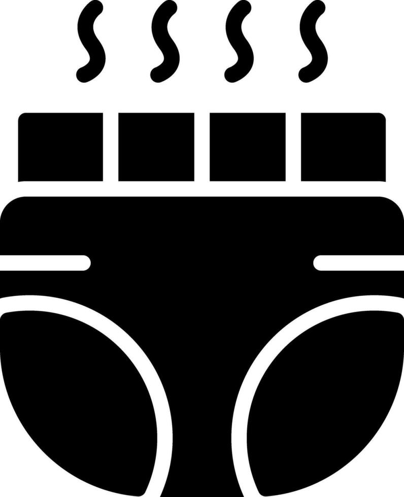 Baby Diaper Creative Icon Design vector
