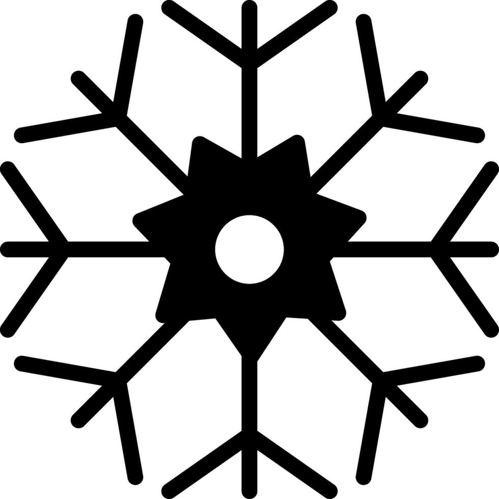 diseño de icono creativo de copo de nieve vector