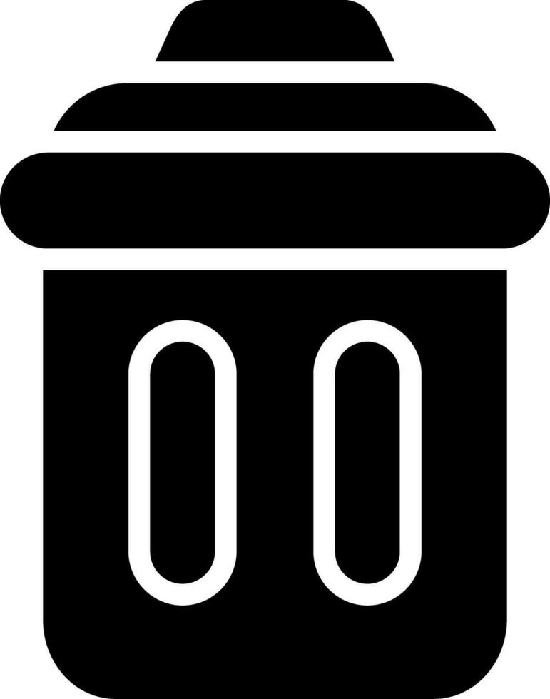 Trash Bin Creative Icon Design vector