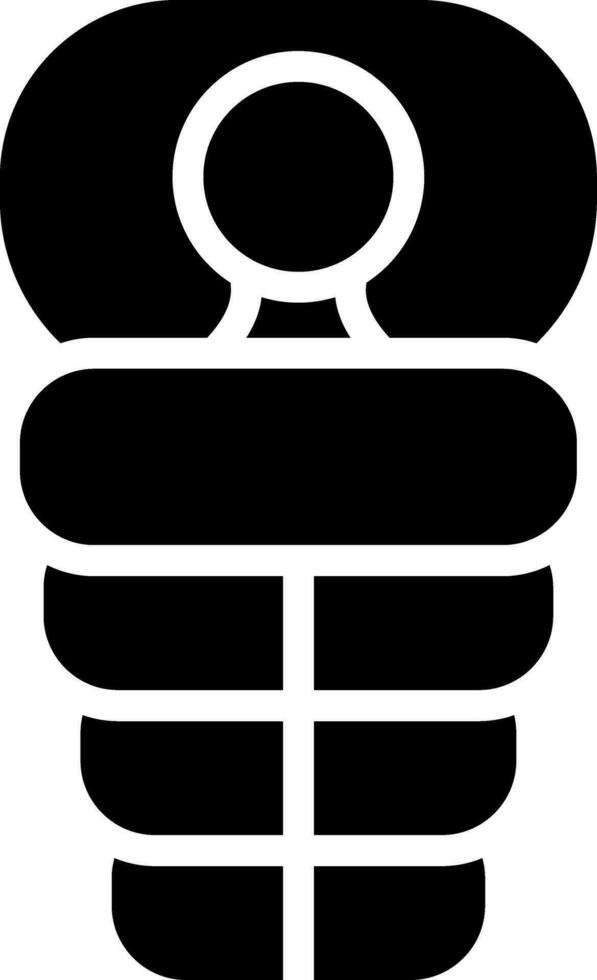 Sleeping Bag Creative Icon Design vector