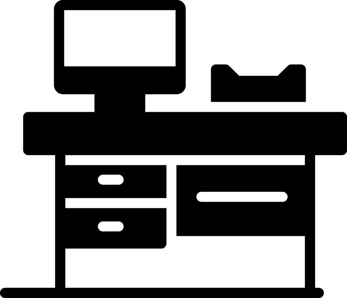 Work Table Creative Icon Design vector