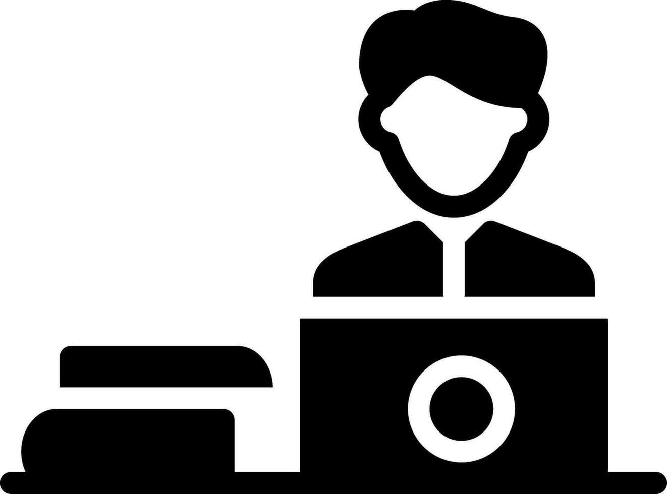 Freelancer Male Creative Icon Design vector