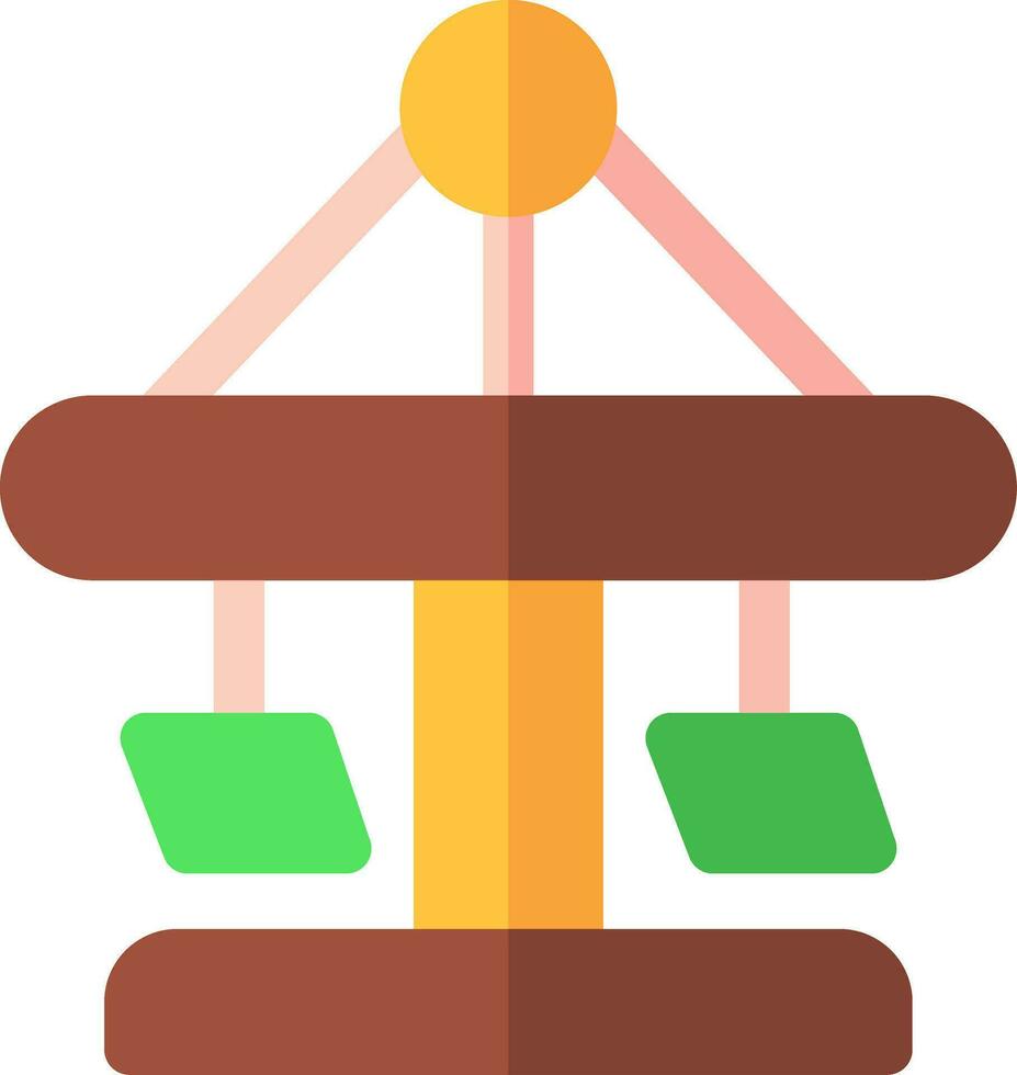 Merry Go Round Creative Icon Design vector
